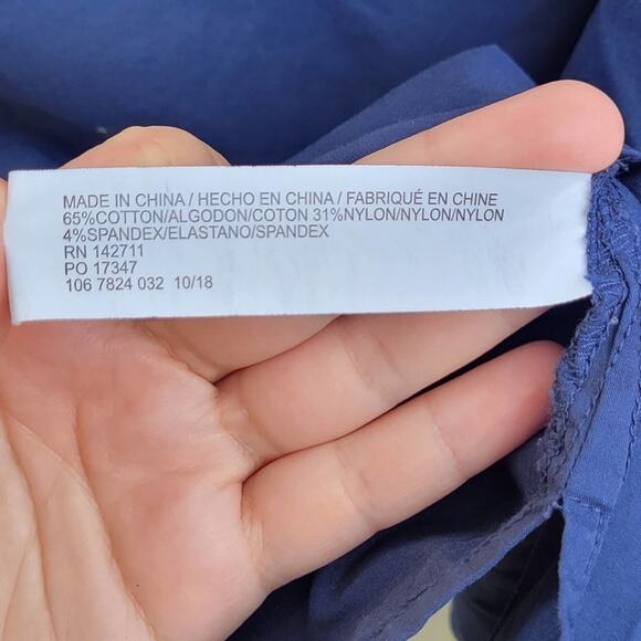 Eloquii Premier Button Down Top
In Navy - Picture 10 of 11